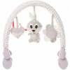 Plyšový oblúk s hračkami Rabbit, sivý 4Baby Plyšový oblúk s hračkami Rabbit, sivý 4Baby