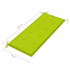 vidaXL Lavička Batavia s jasnozelenou podložkou 120 cm tíkový masív - Zelená - 123536-69653 vidaXL Lavička Batavia s jasnozelenou podložkou 120 cm tíkový masív - Zelená - 123536-69653