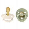 BIBS Colour symetrické cumlíky z prírodného kaučuku 2 ks - veľkosť 2 - Ivory / Sage BIBS Colour symetrické cumlíky z prírodného kaučuku 2 ks - veľkosť 2 - Ivory / Sage