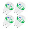 NOUS A8M-4 Inteligentná WiFi zásuvka 3840W 16A Monitor energie 4 kusy NOUS A8M-4 Inteligentná WiFi zásuvka 3840W 16A Monitor energie 4 kusy