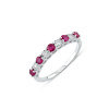 Lillian Vassago Zlatý prsteň s rubínmi a diamantmi LLV59-DR001WR Veľkosť prsteňov: 59 Lillian Vassago Zlatý prsteň s rubínmi a diamantmi LLV59-DR001WR Veľkosť prsteňov: 59