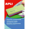AGIPA Etikety polyesterové priehľadné 48,5x25,4mm APLI A4 inkjet 20 hárkov AGIPA Etikety polyesterové priehľadné 48,5x25,4mm APLI A4 inkjet 20 hárkov