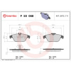 BREMBO Sada brzdových platničiek kotúčovej brzdy BREMBO P 50 068 BREMBO Sada brzdových platničiek kotúčovej brzdy BREMBO P 50 068