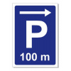 Parkovisko 100 m vpravo A2 rôzne vzdialenosti Parkovisko 100 m vpravo A2 rôzne vzdialenosti