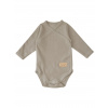 Detské body prekladacie NATIVE s dlhým rukávom - 062 - Natural hnedá Detské body prekladacie NATIVE s dlhým rukávom - 062 - Natural hnedá