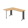 OFFICE PRO s.r.o. HOBIS kancelársky stôl pracovný tvarový, ergo pravý - FE 60 P, dub OFFICE PRO s.r.o. HOBIS kancelársky stôl pracovný tvarový, ergo pravý - FE 60 P, dub