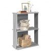 zahrada-XL Knižnica 3-poschodová sivá sonoma 60x30x80 cm kompozitné drevo 860261 zahrada-XL Knižnica 3-poschodová sivá sonoma 60x30x80 cm kompozitné drevo 860261