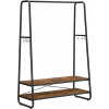SongmicsHome Stojan na oblečenie ELIAS 100 x 45 x 160 cm hnedá čierna RGR112B01 SongmicsHome Stojan na oblečenie ELIAS 100 x 45 x 160 cm hnedá čierna RGR112B01