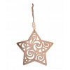 Vianočná Guľa čipkovaná Hviezda 11 cm 1 ks Vianočná Guľa čipkovaná Hviezda 11 cm 1 ks