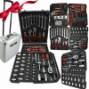 Sada kľúčov, nástrojov, kufrov, sada kľúčov, nástavcov, bitov, sada 610ks Sada kľúčov, nástrojov, kufrov, sada kľúčov, nástavcov, bitov, sada 610ks