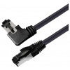 Maxtrack TI51-2L RJ45 síťové kabely, propojovací kabely CAT 8.1 S/FTP 2 m černá 90° zatočeno doprava, jednoduché stínění 1 ks Maxtrack TI51-2L RJ45 síťové kabely, propojovací kabely CAT 8.1 S/FTP 2 m černá 90° zatočeno doprava, jednoduché stínění 1 ks