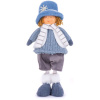 Postavička MagicHome Vianoce, Chlapček s modrým klobúkom, modrý, látkový, 16x10x36 cm Postavička MagicHome Vianoce, Chlapček s modrým klobúkom, modrý, látkový, 16x10x36 cm