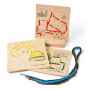 Bigjigs Toys Provlékání podle čísel Stavební stroje Bigjigs Toys Provlékání podle čísel Stavební stroje