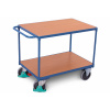 Stolový vozík DENIOS classic-line z ocele, 2 police, ErgoStop, 1000 x 600 mm, nosnosť 500 kg Stolový vozík DENIOS classic-line z ocele, 2 police, ErgoStop, 1000 x 600 mm, nosnosť 500 kg