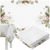 Vianočný obrus na stôl RUHHY, nešpinivý, Vianoce, biely, 140x220cm Vianočný obrus na stôl RUHHY, nešpinivý, Vianoce, biely, 140x220cm
