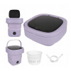 Prenosná mini cestovná skladacia práčka na oblečenie a bielizeň 11l, fialová Prenosná mini cestovná skladacia práčka na oblečenie a bielizeň 11l, fialová