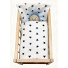SDS Súprava do postieľky pre bábiky Hviezdičky biela Bavlna, výplň: Polyester, 1x 38x44 cm / 28x20 cm SDS Súprava do postieľky pre bábiky Hviezdičky biela Bavlna, výplň: Polyester, 1x 38x44 cm / 28x20 cm