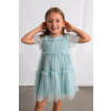 Dievčenské šaty Mayoral 3917.6B.Mini.PPY2 tyrkysová 110 Dievčenské šaty Mayoral 3917.6B.Mini.PPY2 tyrkysová 110
