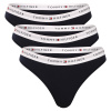 3PACK dámske tangá Tommy Hilfiger čierna (UW0UW05530 0R0) M 3PACK dámske tangá Tommy Hilfiger čierna (UW0UW05530 0R0) M