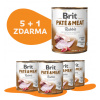 5 + 1 ZDARMA Brit Paté & Meat Rabbit 800g 5 + 1 ZDARMA Brit Paté & Meat Rabbit 800g