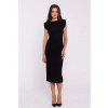 Midi šaty bez rukávov S382 čierne - Stylove XL Midi šaty bez rukávov S382 čierne - Stylove XL