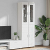 vidaXL Highboard s poličkou Biela 60 x 35 x 182 cm Kompozitné drevo vidaXL Highboard s poličkou Biela 60 x 35 x 182 cm Kompozitné drevo