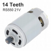 RS550 21V Micro DC Motor so 14 zubami pre ručnú pílu RS550 21V Micro DC Motor so 14 zubami pre ručnú pílu