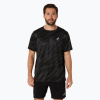 Pánske bežecké tričko ASICS Core All Over Print SS Top performance black Pánske bežecké tričko ASICS Core All Over Print SS Top performance black