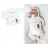 Pletený svetrík s gombíkmi Boy, Baby Nellys, biely, veľ. 62 Pletený svetrík s gombíkmi Boy, Baby Nellys, biely, veľ. 62