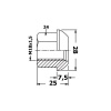 Kužeľová matica s golierom kon. M18x1,5 Cl. 10 Kužeľová matica s golierom kon. M18x1,5 Cl. 10