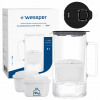 Sklenená filtračná kanvica Wessper D4 BOROSILICATE MINI FF BK + 3x filter Sklenená filtračná kanvica Wessper D4 BOROSILICATE MINI FF BK + 3x filter