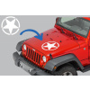 KITT Sticker Star Universal suitable for Jeep Wrangler JK Truck or Other Cars White