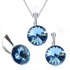 Set Swarovski elements Rivoli 12 mm modrý AQUAMARINE Set Swarovski elements Rivoli 12 mm modrý AQUAMARINE