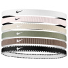 Nike Flex Headbands (6 Pack) Wht/Army/Black One Size Nike Flex Headbands (6 Pack) Wht/Army/Black One Size