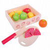 Bigjigs Toys krájení ovoce v krabičce Bigjigs Toys krájení ovoce v krabičce