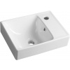 Sapho NUALI keramické umývadlo 40x30 cm, pravé, biela TU0128 Sapho NUALI keramické umývadlo 40x30 cm, pravé, biela TU0128