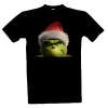 Tričko s potlačou Nakukující Grinch pánské Černá M Tričko s potlačou Nakukující Grinch pánské Černá M