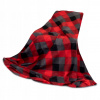 Prikrývka na posteľ - Polárny bachlický blok 200 x 160 cm čierny, shairs červenej (KOC Soft Plaid 160x200 Fleece Nina 16) Prikrývka na posteľ - Polárny bachlický blok 200 x 160 cm čierny, shairs červenej (KOC Soft Plaid 160x200 Fleece Nina 16)