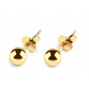 Náušnice guličky z nerezovej ocele - zlatá Náušnice guličky z nerezovej ocele - zlatá