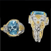 Sky Blue Topaz Ring 15.5 Slon Silver 925 (Sky Blue Topaz Ring 15.5 Slon Silver 925) Sky Blue Topaz Ring 15.5 Slon Silver 925 (Sky Blue Topaz Ring 15.5 Slon Silver 925)