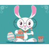 Maľovanie podľa čísel Králik s okuliarmi, 80x100 cm, vypnuté plátno na rám (6056043) Maľovanie podľa čísel Králik s okuliarmi, 80x100 cm, vypnuté plátno na rám (6056043)