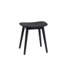 Muuto Stolička Fiber Stool Wood Base, black Muuto Stolička Fiber Stool Wood Base, black