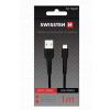 Swissten 71505540 dátový USB - LIGHTNING, 1m, černý Swissten 71505540 dátový USB - LIGHTNING, 1m, černý