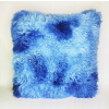 Vankúš - Zatienený modrý vankúš 45x45 kožušina Shaggy (Zatienený modrý vankúš 45x45 kožušina Shaggy) Vankúš - Zatienený modrý vankúš 45x45 kožušina Shaggy (Zatienený modrý vankúš 45x45 kožušina Shaggy)