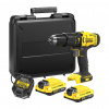 Stanley SFMCD711D2K - AKU vŕtačka príklepová, 18V, FatMax® V20, bezuhlíková, 50Nm, 2× AKU 2,0Ah, kufor Stanley SFMCD711D2K - AKU vŕtačka príklepová, 18V, FatMax® V20, bezuhlíková, 50Nm, 2× AKU 2,0Ah, kufor