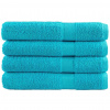 vidaXL Prémiové uteráky SOLUND 4 ks tyrksyové 100x200cm 600 g/m2 vidaXL Prémiové uteráky SOLUND 4 ks tyrksyové 100x200cm 600 g/m2
