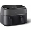 Mini rúra Philips Fritéza AirFryer Philips s dvoma zásuvkami 9 l čierna Mini rúra Philips Fritéza AirFryer Philips s dvoma zásuvkami 9 l čierna
