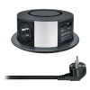 Výsuvný blok zásuviek PP120CW-PD20-B 3x 230 V + USB A+C čierny Výsuvný blok zásuviek PP120CW-PD20-B 3x 230 V + USB A+C čierny