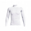 Under Armour Kompresné tričko HG Armour Comp Mock LS white Under Armour Kompresné tričko HG Armour Comp Mock LS white