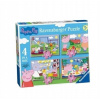 Ravensburger Prasátko Peppa Zábavné dny 4v1 12,16,20,24 dielov Ravensburger Prasátko Peppa Zábavné dny 4v1 12,16,20,24 dielov